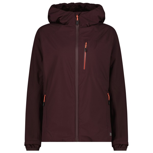 CMP Women’s Jacket Fix Hood 36Z1096 Regenjas Bruin