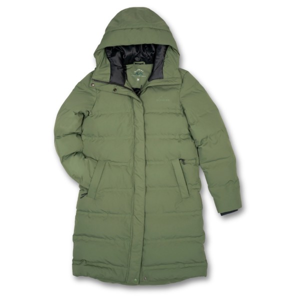 Bleubird Women’s Miran Coat Lange jas Olijfgroen
