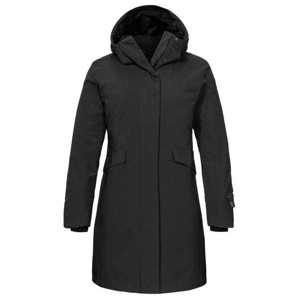 Schöffel Women’s Insulated Coat Optimea Lange jas Zwart