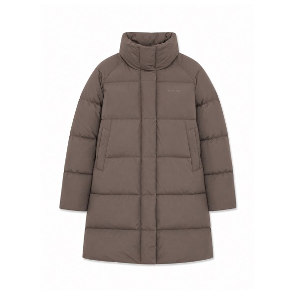 Mazine Women’s Over-Sized Raglan Puffer Coat Lange jas Bruin