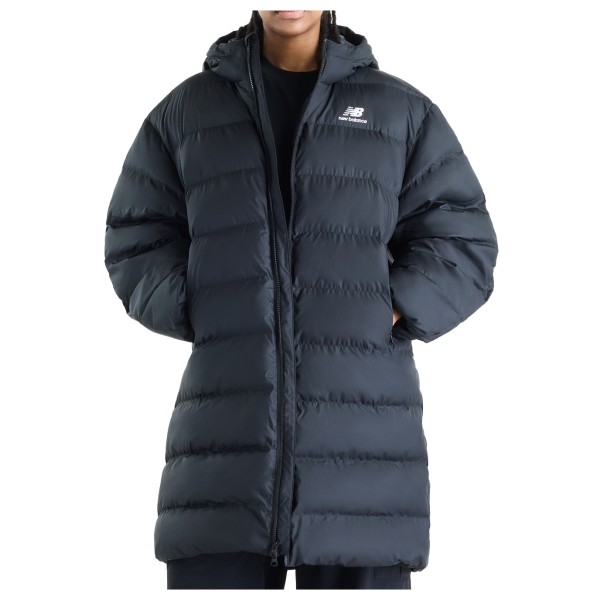 New Balance Women’s Boston Long Puffer Jacket Lange jas Blauw