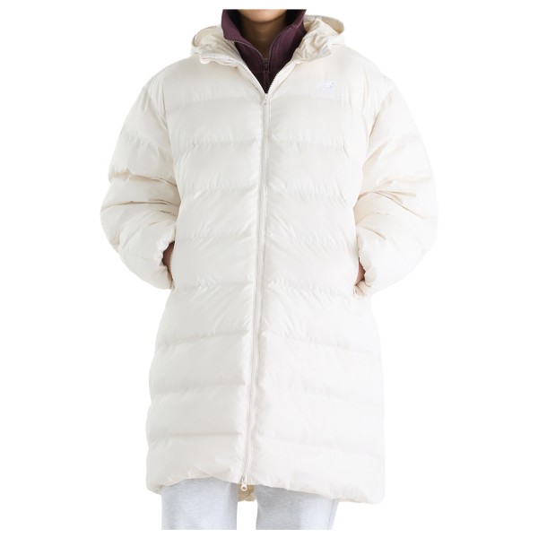 New Balance Women’s Boston Long Puffer Jacket Lange jas linen Wit