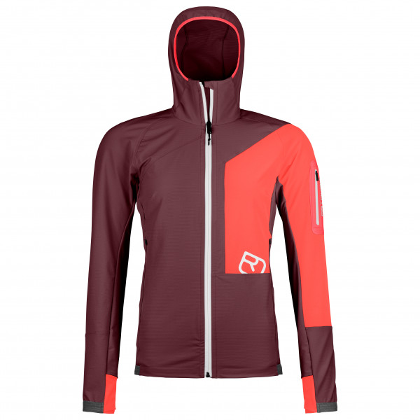 Image of Ortovox - Women"s Berrino Hooded Jacket - Softshelljacke Gr L rot'
