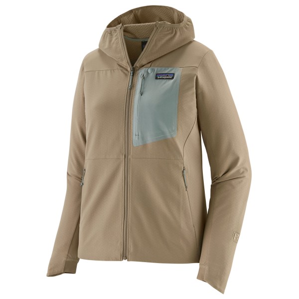 Image of Patagonia - Women"s R1 CrossStrata Hoody - Softshelljacke Gr M beige'