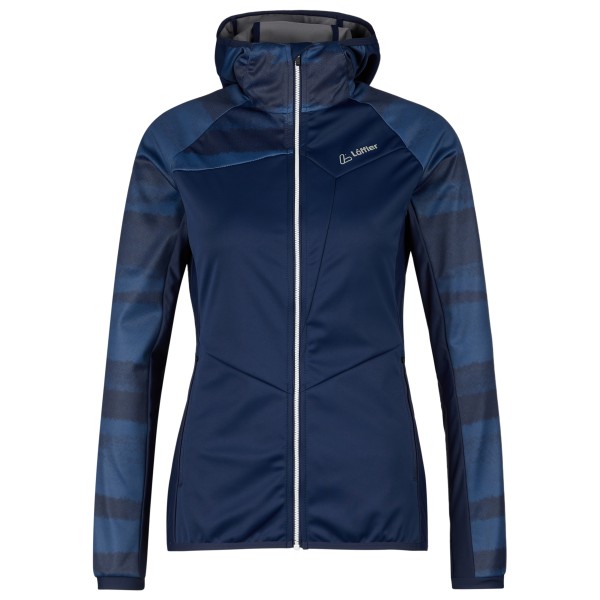 Löffler - Women's Hooded Jacket Lumina WS Light - Veste softshell taille 44, bleu