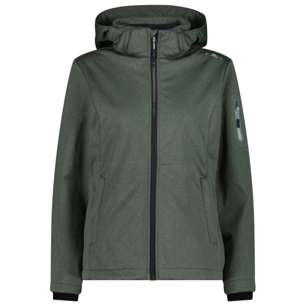 CMP Jacket Zip Hood Melange Softshell Softshelljacke Women (Größe 34 |oliv |wasserdicht)