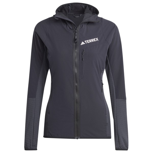 Image of adidas Terrex - Women"s Terrex Techrock Hooded Wind Fleece - Softshelljacke Gr L;M;S;XL;XS grau'