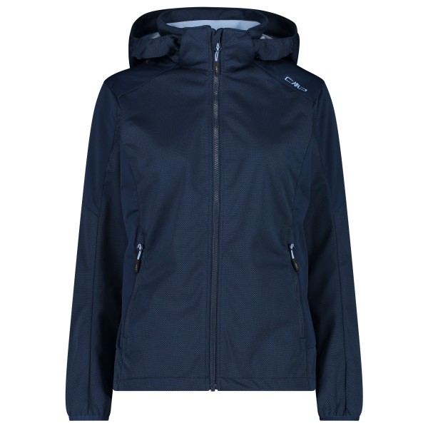 Image of CMP - Women"s Jacquard Softshell Jacket Zip Hood - Softshelljacke Gr 36;38;42 blau;türkis'