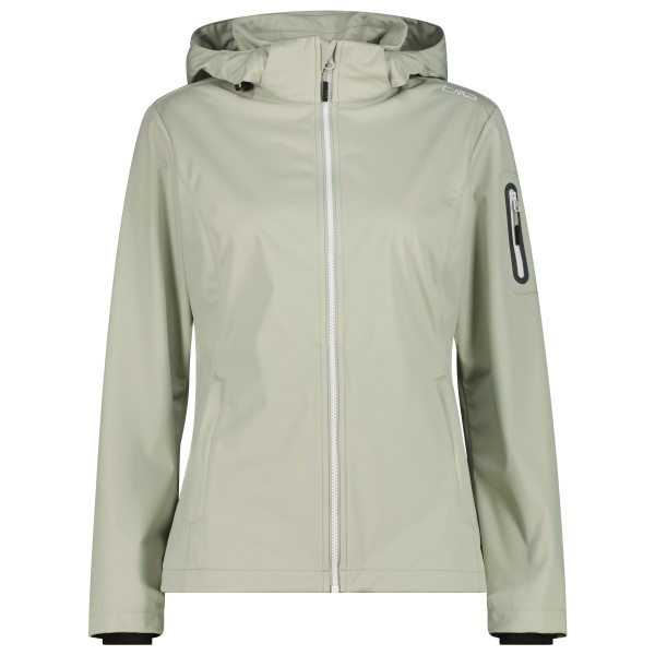 CMP Light Softshell Jacket Zip Hood Softshelljacke Damen (Gr 48 |grau/beige)
