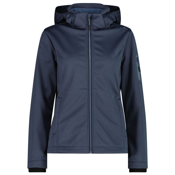 CMP Softshell Jacket Zip Hood Softshelljacke Damen (Gr 36 |blau)