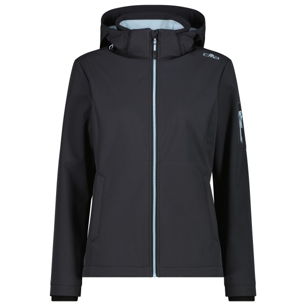 CMP Women’s Softshell Jacket Zip Hood Softshelljack Zwart