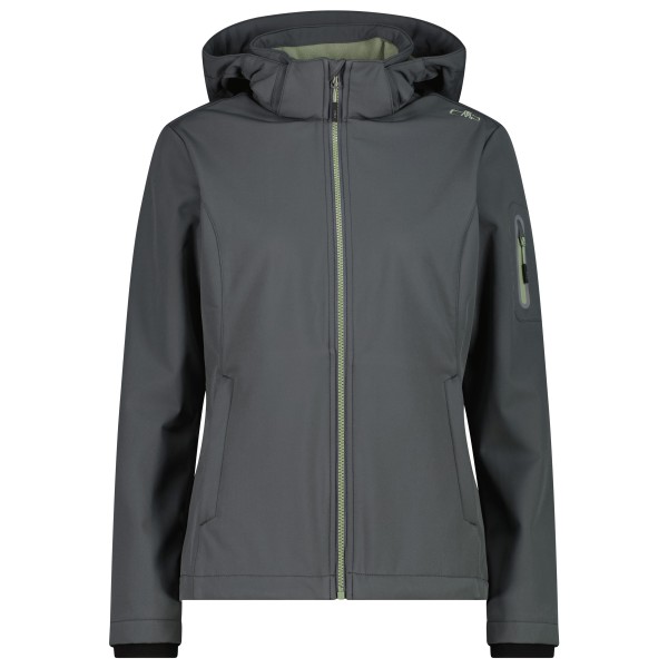 CMP Women’s Softshell Jacket Zip Hood Softshelljack Grijs