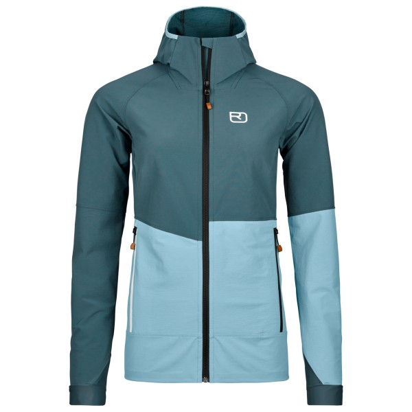 Ortovox Punta Berrino Hooded Jacket Softshelljacke Damen (Gr XS |türkis/blau)