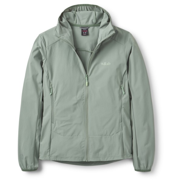 Rab – Women’s Borealis Hoody – Softshelljack maat 38, Grijs