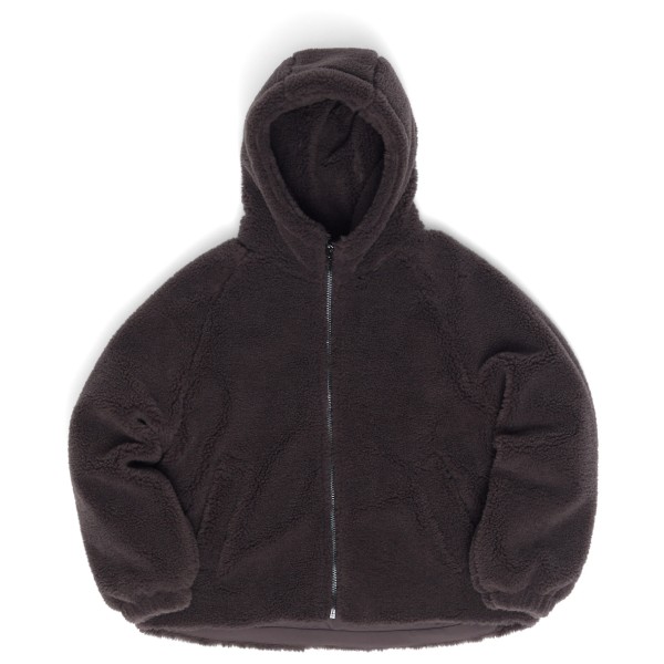 Mazine Faux-Fur Hooded Jacket Freizeitjacke Damen (Gr L |grau/schwarz)