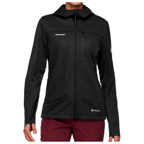 Mammut – Women’s Ultimate VIII Softshell Hooded Jacket – Softshelljack maat S, Zwart