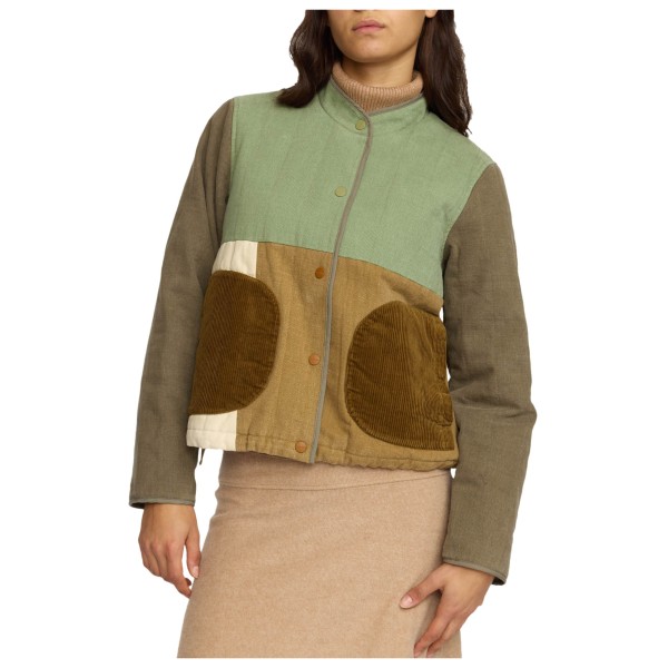 Selfhood Women’s Quilted Patchwork Jacket Vrijetijdsjack Bruin