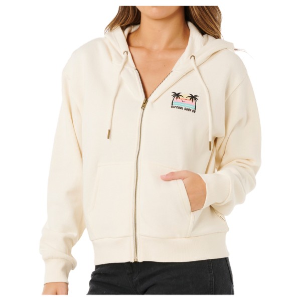 Rip Curl Aloha Zip Thru Sweat- & Trainingsjacke Damen (Gr XL |weiß/beige)