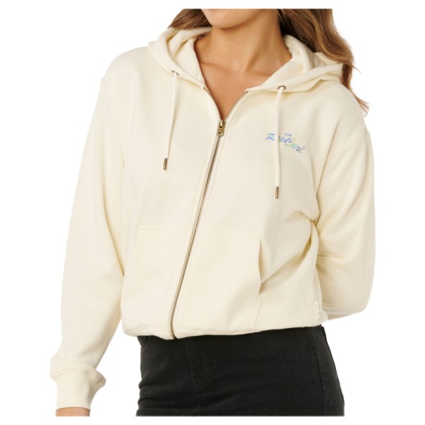 Rip Curl Lay Day Relaxed Zip Through Sweat- & Trainingsjacke Damen (Gr S |weiß/beige)