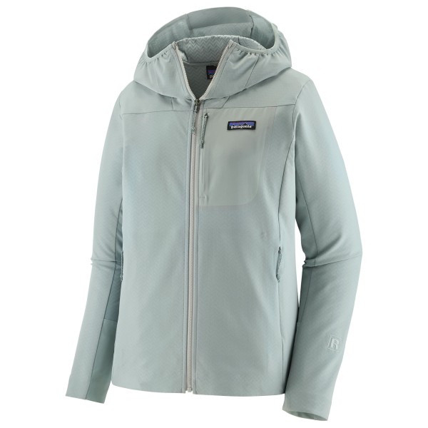 Patagonia Women’s R1 Crossstrata Hoody Softshelljack Blauw