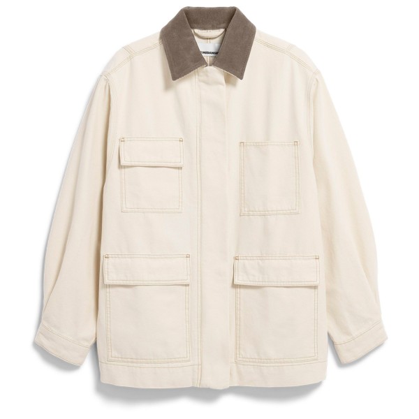 Freizeitjacke ARMEDANGELS Workwear Canvas Jacket Damen (Gr L |weiß/beige)