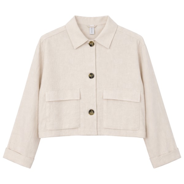 Mazine Short Linen Jacket Freizeitjacke Women (Gr M |beige)