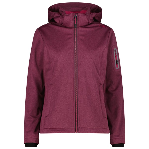 CMP Women’s Jacket Zip Hood 39A5006M Softshelljack Rood