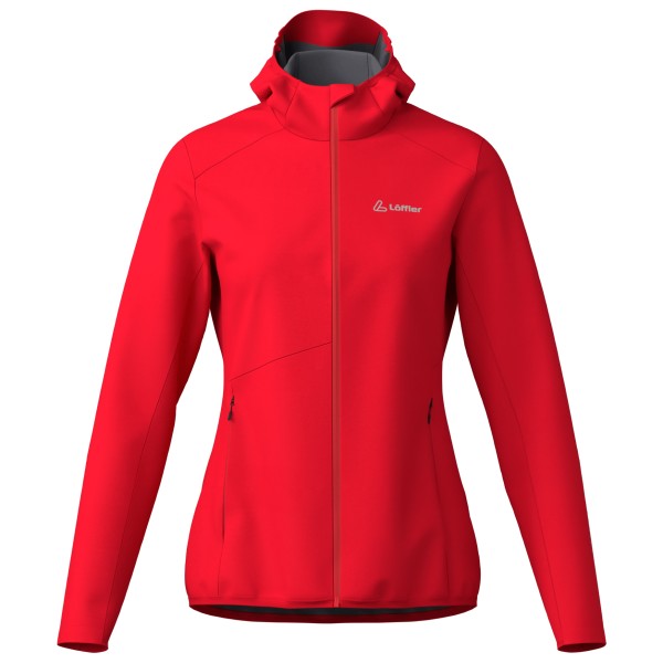 Löffler - Women's Hooded Jacket North Airblocc Light - Softshelljacke Gr 44 rot