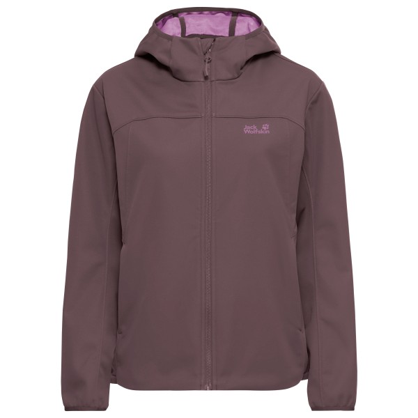 Jack Wolfskin Women’s Windhain 2 Hoody Softshelljack Purper
