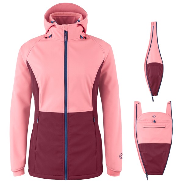 Mamalila Women’s Softshell-Tragejacke Allrounder Pro Softshelljack Roze