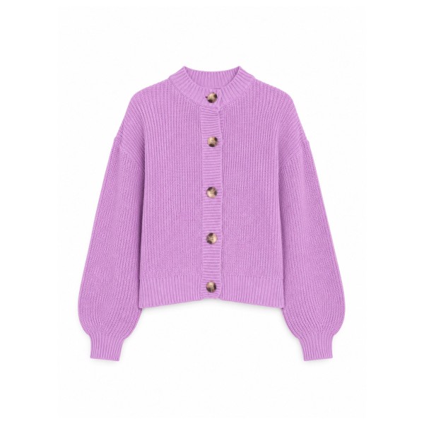 Mazine Women’s Crew Neck Knit Cardigan Vrijetijdsjack Purper