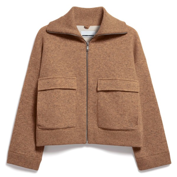 ARMEDANGELS Women’s Cotton-Wool Knit Jacket Vrijetijdsjack Bruin