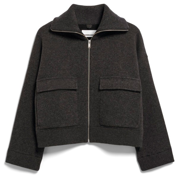 ARMEDANGELS Women’s Cotton-Wool Knit Jacket Vrijetijdsjack Zwart