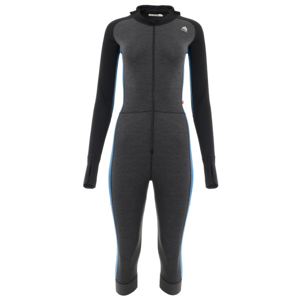 Image of Aclima - Women"s Warmwool Overall 3/4 Length - Overall Gr L grau/schwarz'