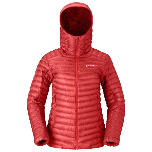 Norrøna Women’s Trollveggen Superlight Down800 Hood Donsjack Rood