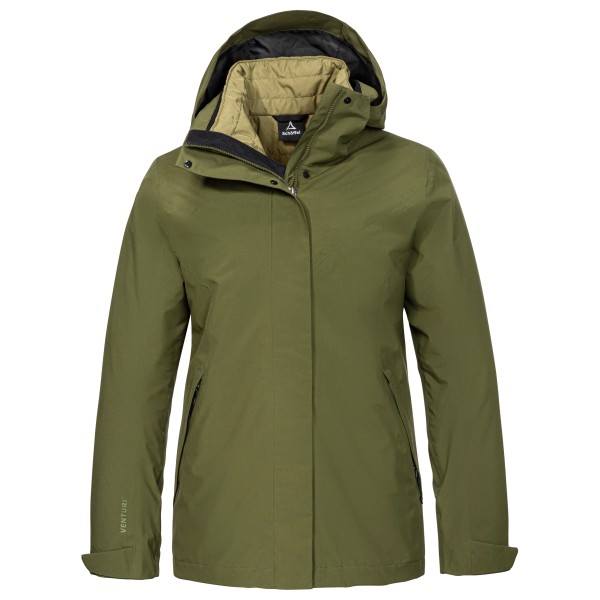 Schöffel Women’s 3In1 Jacket Tamina 3-in-1-jas Olijfgroen