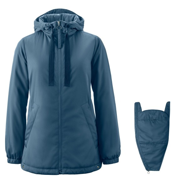 Kunstfaserjacke Mamalila Tragejacke Boston Damen (Gr XL |blau)