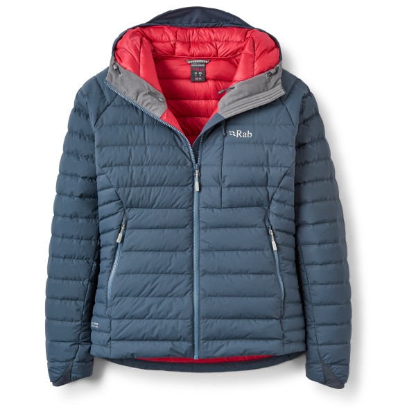 Rab Women’s Microlight Windstopper Hoody Donsjack Blauw