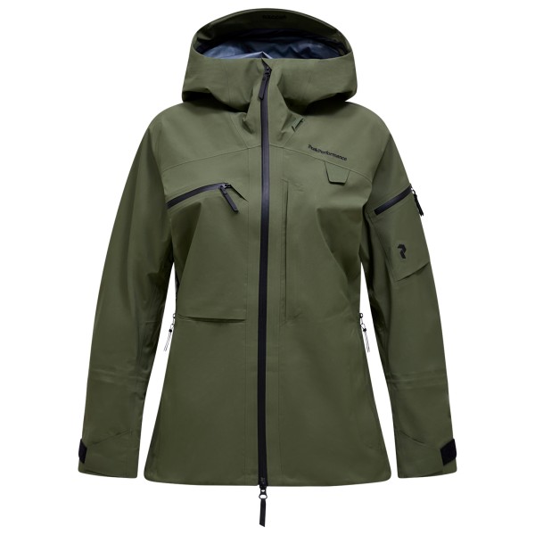 Peak Performance Women’s Alpine GORE-TEX 3L Jacket Ski-jas Olijfgroen