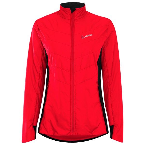 Löffler Women’s Iso-Jacket Elements CF PL60 Synthetisch jack Rood