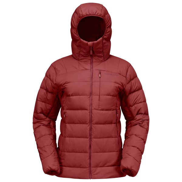 Norrøna Women’s Femund Down700 Zip Hood Donsjack Rood