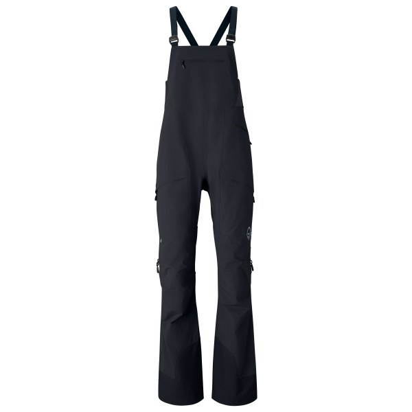 Norrona More Flex1 Bibs Skitourenhose Damen (Gr S |blau/schwarz |wasserdicht)