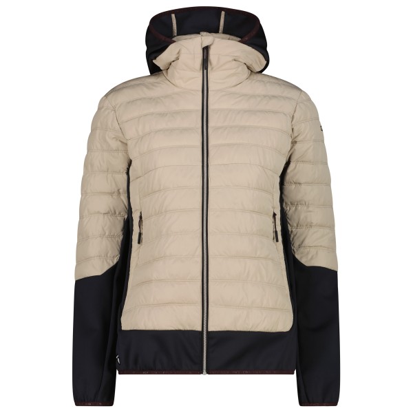 CMP Women’s Jacket Hybrid Fix Hood 35Z2566 Synthetisch jack Beige
