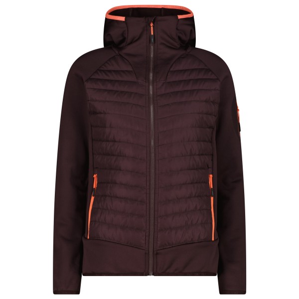CMP Women’s Jacket Hybrid Fix Hood 36E1326 Synthetisch jack Bruin