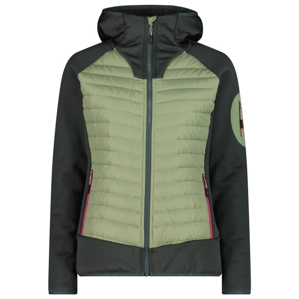 CMP Women’s Jacket Hybrid Fix Hood 36E1326 Synthetisch jack Olijfgroen