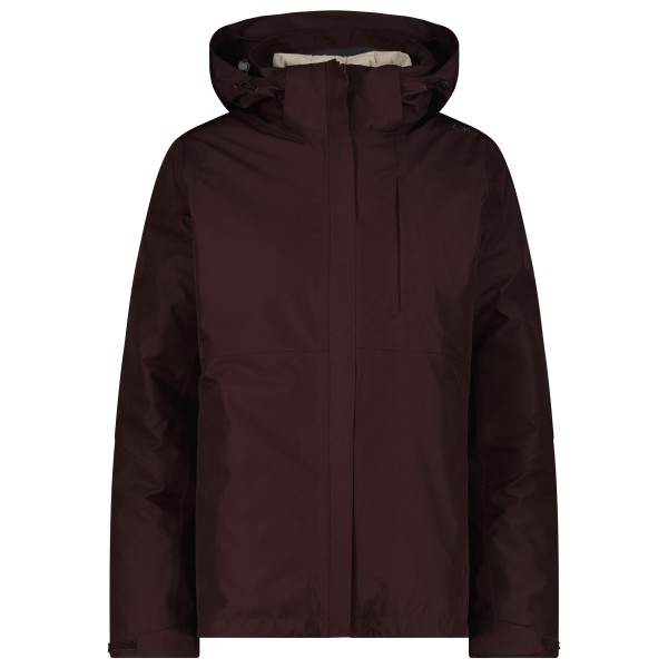 CMP Women’s Jacket Zip Hood + Inner Jacket 36Z2036D 3-in-1-jas Bruin