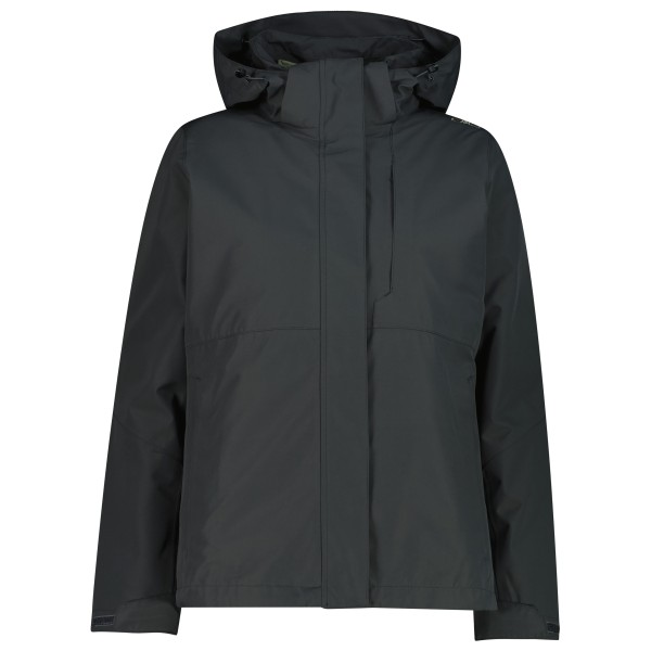 CMP Women’s Jacket Zip Hood + Inner Jacket 36Z2036D 3-in-1-jas Zwart