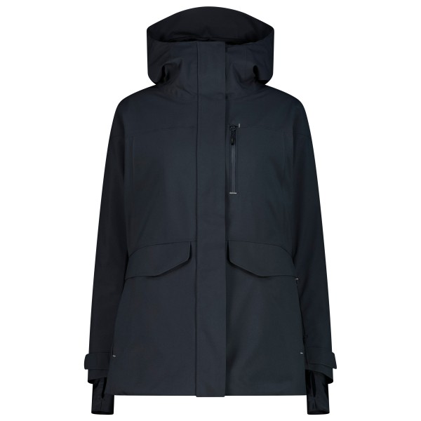 CMP Women’s Long Jacket Fix Hood 36W0686 Winterjack Blauw