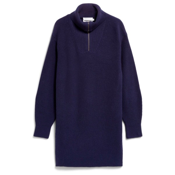 ARMEDANGELS Women’s Troyer Rib Knit Dress Jurk Blauw
