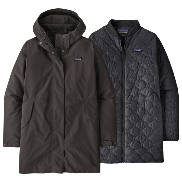 Patagonia - Women's Heyes Peak 3-In-1 Parka - Doppeljacke Gr L grau/schwarz